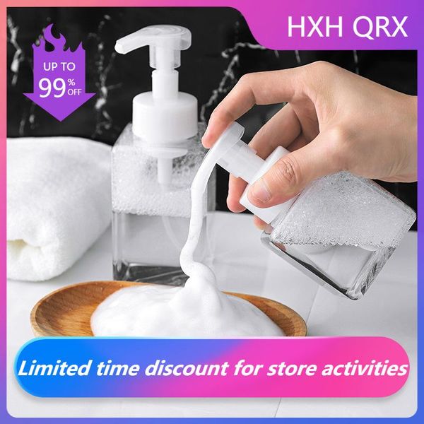 

250/400ml foaming bottle bathroom portable soap dispensers liquid shampoo pump bottles accessories bath accessory set