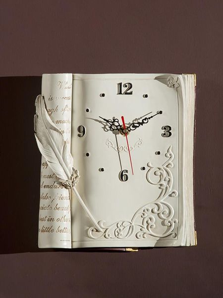 

european art cute wall clock nordic design square antique vintage digital orologio da parete home decoration bl50wc clocks