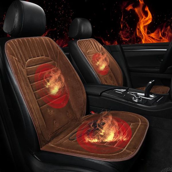 

car seat covers heating cushion winter electric two-seat warm plush pad