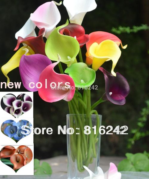 

calla lilies natural real touch flowers picasso purple white lily for wedding bouquets centerpieces decorative & wreaths