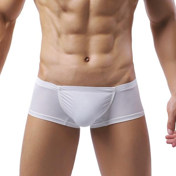 

underpants mens underwear boxers shorts breathable u convex pouch lingerie male fashion panties calzoncillo hombre f2401, Black;white