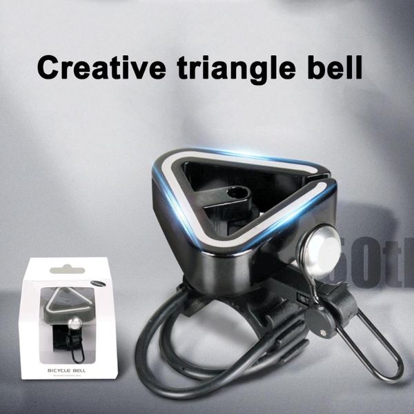 

bike horns creative mtb road bicycle bell triangle horn alarm high decibel loud accessories spare parts