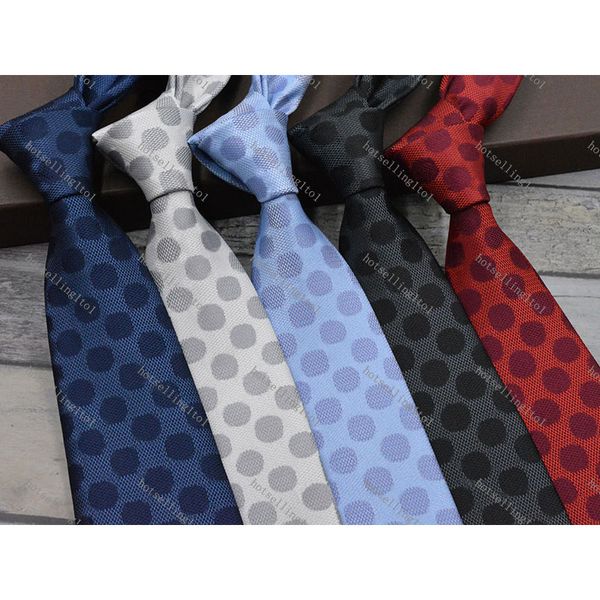 Neck Ske 5 Style Men's Letter Tie Tie Silk Seartie Big Check Little Jacquard Wedding Wedding Weven Design без коробки L10