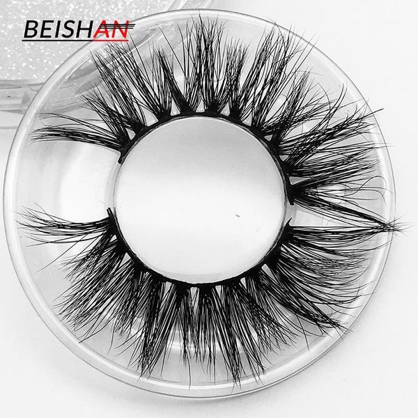 

thick messy mink eyelashes 100% cruelty handmade 3d lashes full strip soft false customizable1