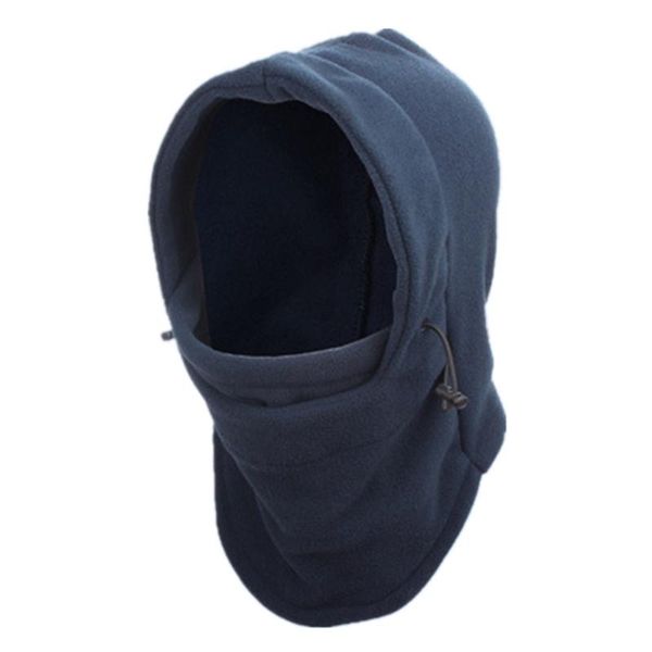 

cycling caps & masks 2021 fashion warm cap winter men women hats waterproof thermal fleece balaclava hat hooded neck warmer hiking scarves, Black