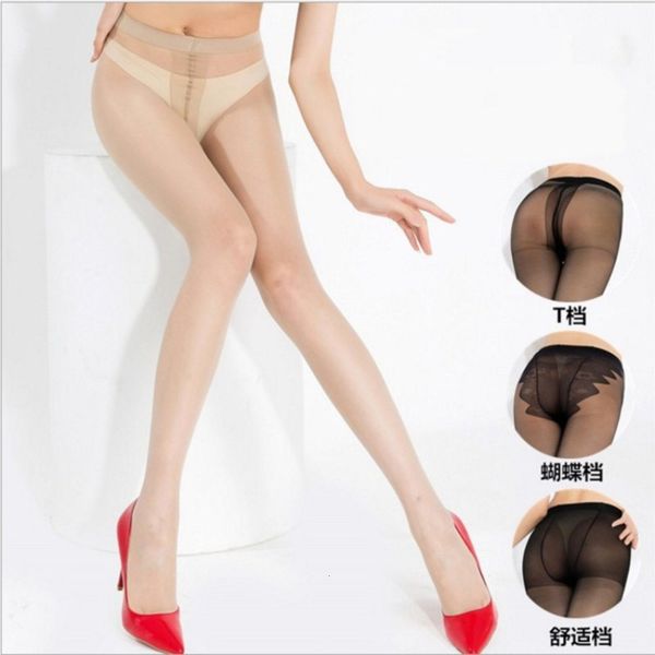 

women's silk stockings pantyhose ultra thin traceless fun anti take off summer oversize socks, Black;white