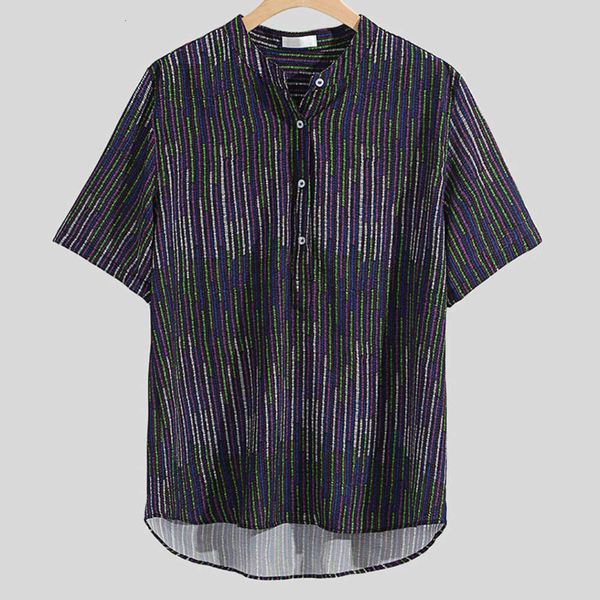 

shirtsmen's casual mid sleeve shirt in summer 2019, White;black