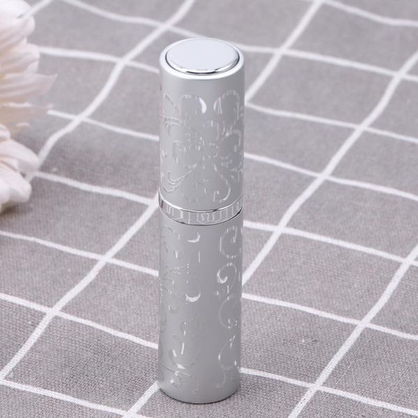 

10ml rotating portable perfume spray bottle travel refillable containers (silver) storage bottles & jars