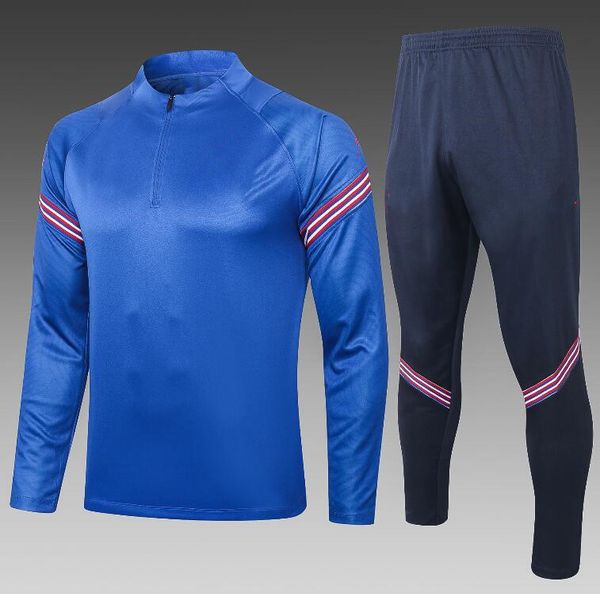 

20 21 22 survetement tracksuit 2021 2022 kane rashford sterling wilshere soccer sets training suit football jacket set 6484, Black