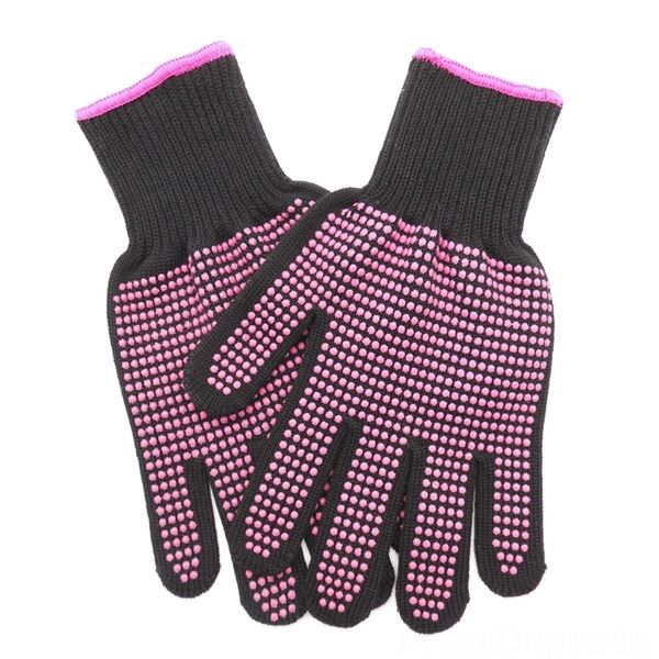 

pzj dressing silicone hair curler mittens fingerless gloves silicone hair curler bead heat insulation anti scalding gloves 300 degree perm, Blue;gray