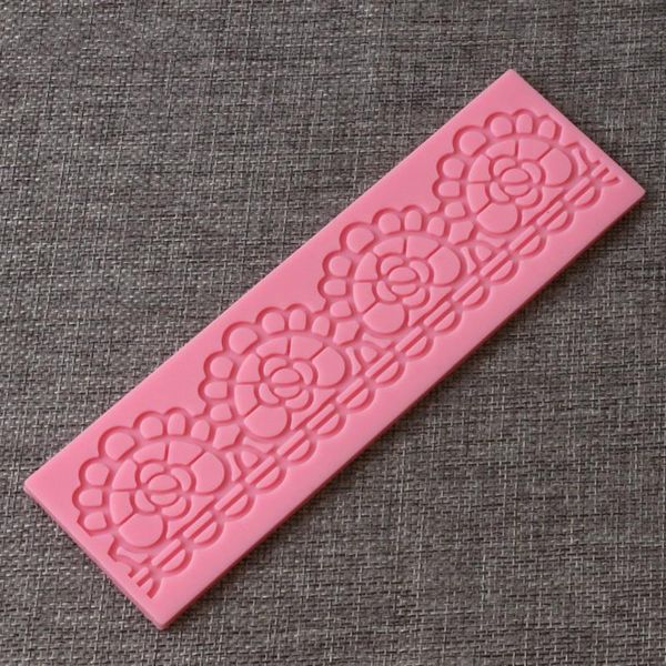 

cake tools 1pcs flowers shape silicone lace mold for fondant decorating bakeware gift