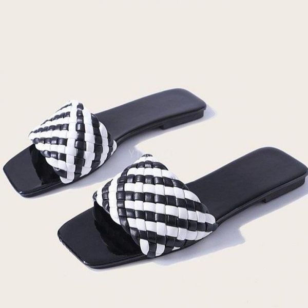 

summer women slippers flats luxury shoes female casual black beach outdoor flip flops leather zapatillas mujer casa