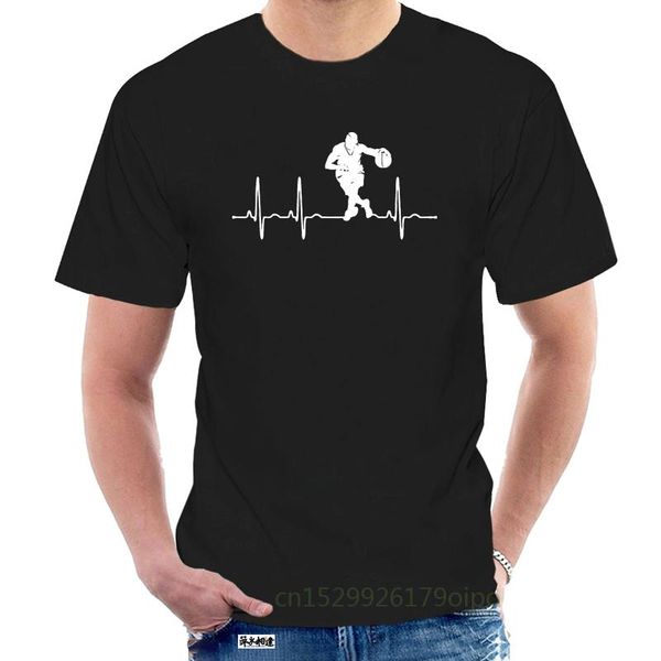

men's t-shirts t-shirt tees summer casual basketballer heartbeat stylisches t-shirshirt custom @087682, White;black