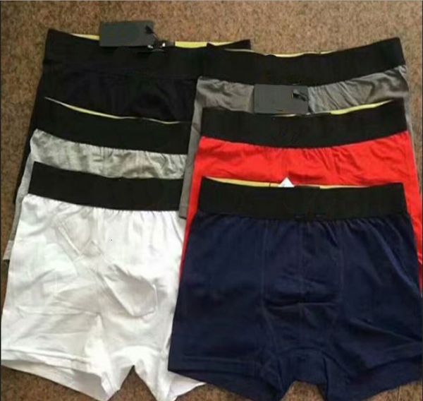 

men's flat corner four pure cotton monster underwear fen, Black;white