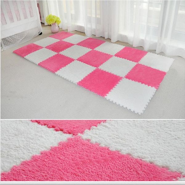 

carpets 8pcs puzzle carpet baby play mat floor eva children foam mosaic suede crawl