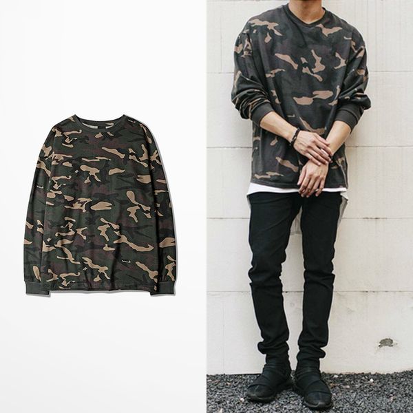 

tee camuflage long shirt t street locomotive rock drake t-shirt justin bieber cotton streetwear do punk trasher, White;black