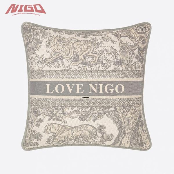 

women's trench coats nigo 21ss large square outdoor pillow #nigo2682, Tan;black
