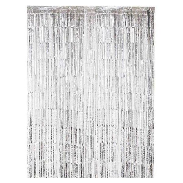 

party decoration 1x thick rain silk curtain wedding background wall tassel flower
