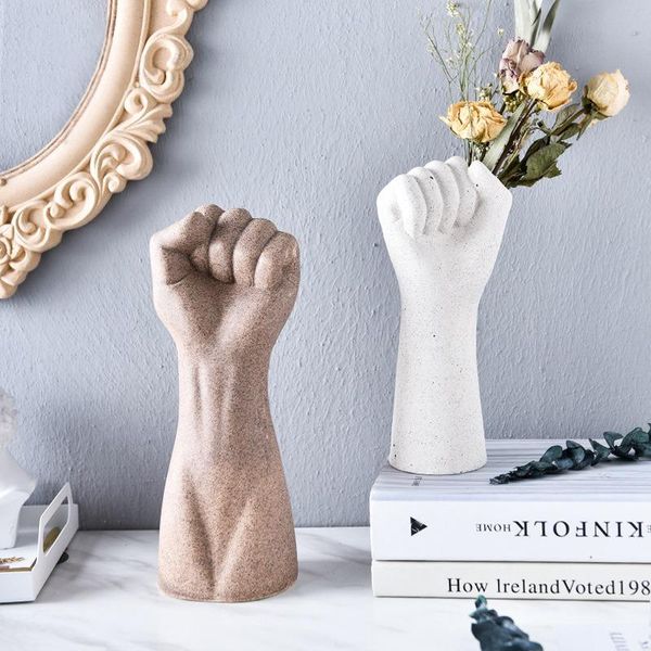 

vases nordic style white hand vase flowers modern home office decor of creative floral composition living room ornament ceramics