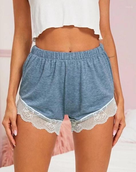 

summer pajamas home service lace stitching shorts women casual elastic waist scanties women's, White;black