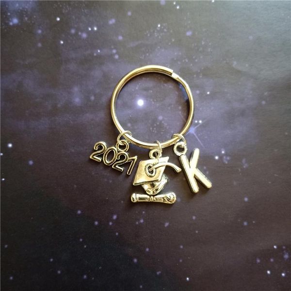 

keychains 2021 key chain keychain jewelry graduate cute graduation cap keychian gift for graduates antique silver color