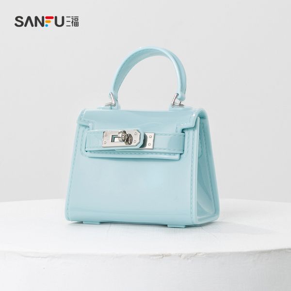 

sanfu 2021 colorful jelly series small handbag 438482