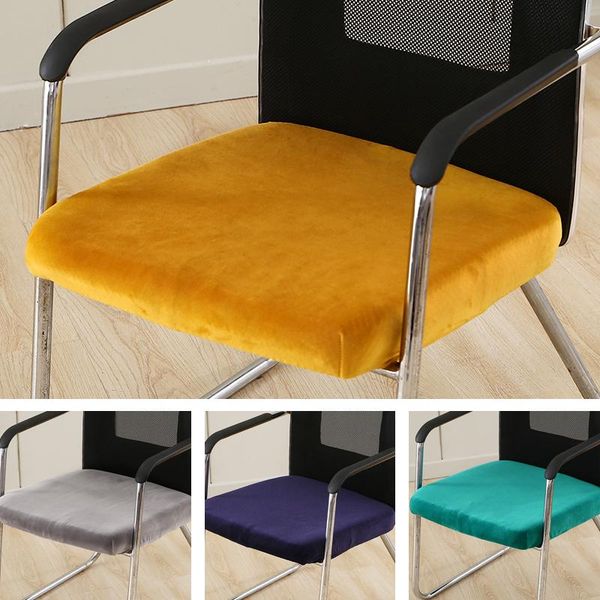 

piece velvet chair seat cover for office stretch dining room covers