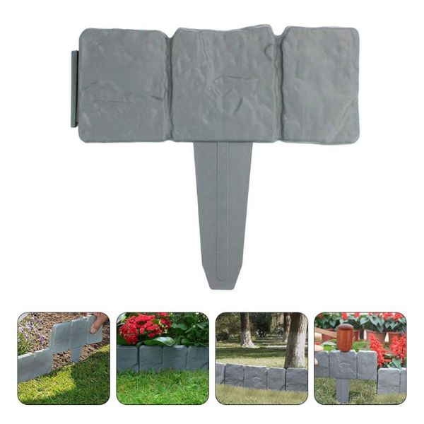 

fencing, trellis & gates 20pcs simulation stone fence gardening decorative garden