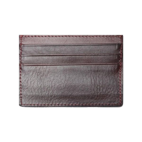 

card holders monogrammed initial letters men genuine leather holder slim case wallet female, Brown;gray