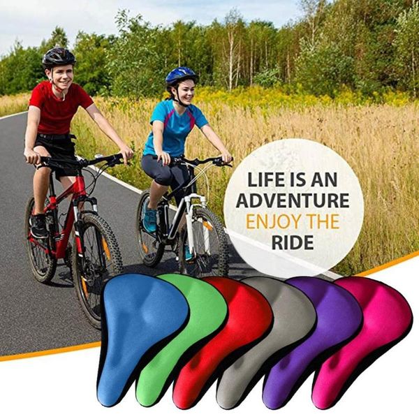 

chair covers bike accessories universal non-slip comfortable cushion outdoors saddle bicycle sponge seat