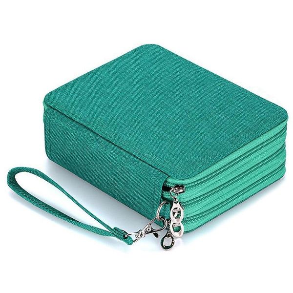 

pencil bags school case for girls boys oxford pentel pen bag 72 holes large multi layer waterproof box stationery supplie