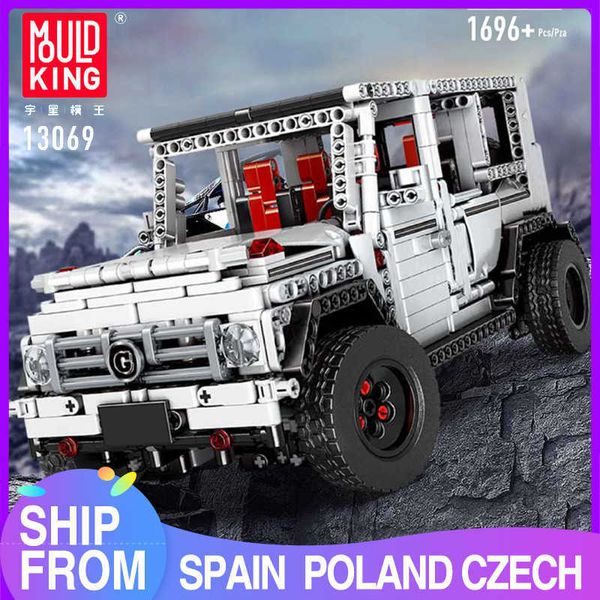 STAMPO RE MOC High-Tech Il SUV G500 Wagon Fuoristrada Camion Modello Building Blocks mattoni bambini Giocattoli Educativi Regali X0902