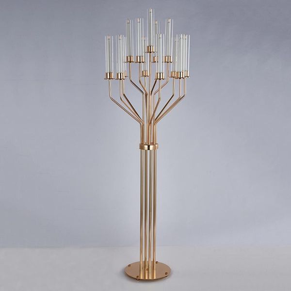 

candle holders acrylic candelabras 160 cm height 13 heads luxury wedding table centerpiece candlesticks home supplies