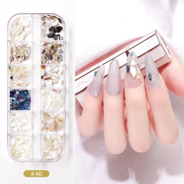 

boxes / set of ab crystal nail rhinestone diamond gem 3d glitter art decoration decorations, Silver;gold