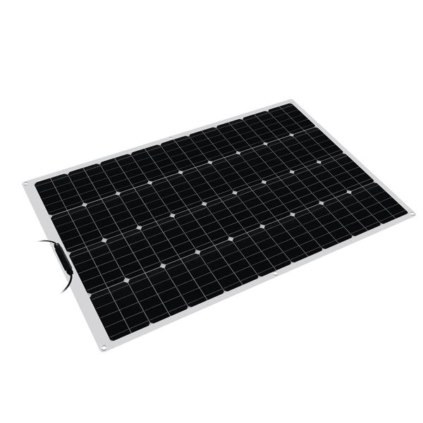 Kit de carga de energia da bateria do painel solar flexível de 100W 18V para o acampamento do barco do carro de RV