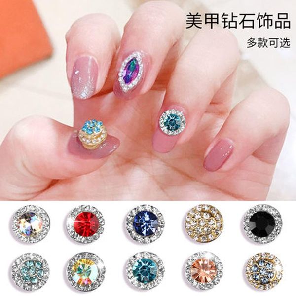 

10pcs clear crystals transfer beads shinning diamond nail art rhinestones charms gems stones decoration craft jewelry diy bling decorations, Silver;gold