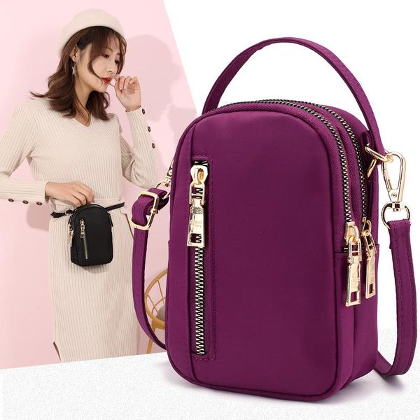 

evening bags 2021 simple style women shoulder nylon fabric female messenger small bag lightweight and fashionable shopping handbag