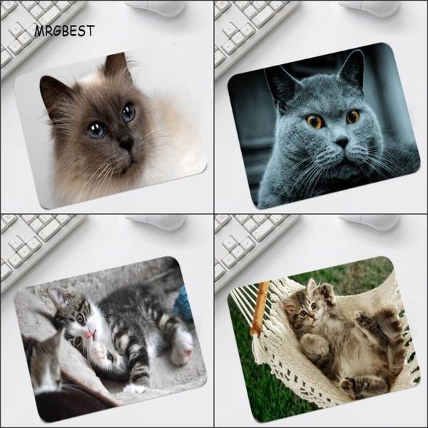 

mouse pads & wrist rests animal cute cat mouse-pad mats mice big promotion small size 22x18cm square pad no locking edge table for gamer