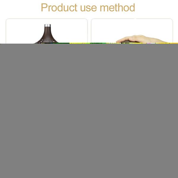 

electric humidifier essential aroma oil diffuser ultrasonic wood grain air usb mini mist maker led light for home fragrance lamps