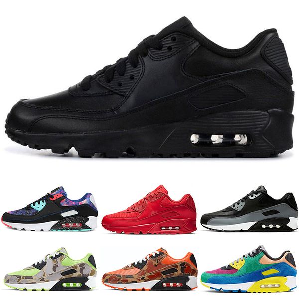 

2021 running shoes men women 90 triple white black red supernova cool grey camo green yellow hyper grape unc outdoor sports trainers sneaker