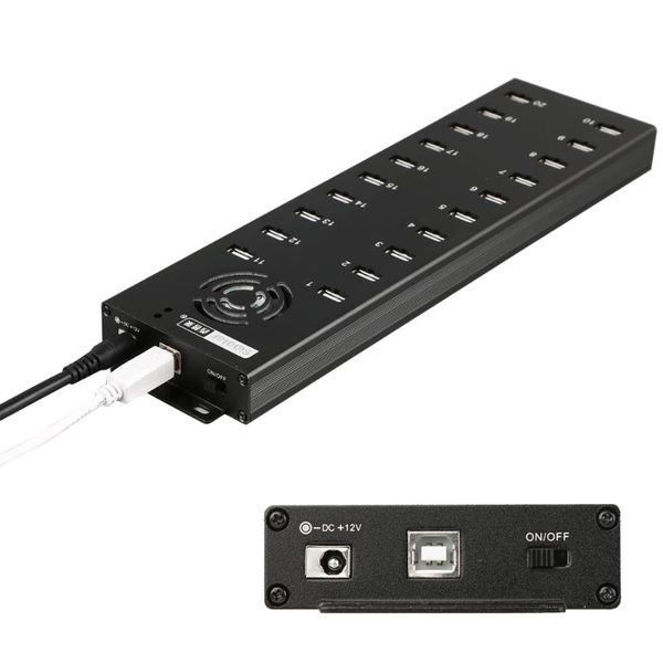 

hubs sipolar multi 20 ports usb 2.0 charger hub with external 12v10a deskpower adapter for data syncs and phone tablets charging