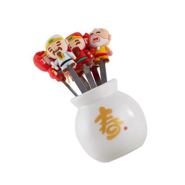 

set stainless steel fruit forks mini cocktail cake