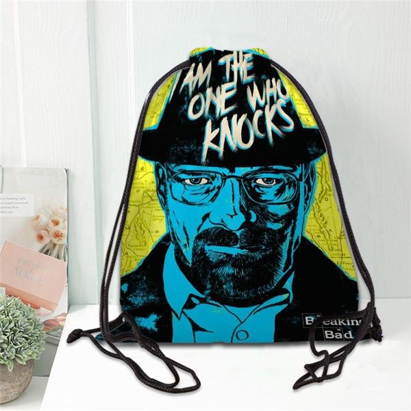

backpack breaking bad drawstring women men causal travel bags softback gift fashion storage ladies shopping