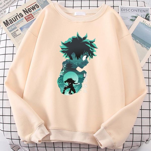 

men's hoodies & sweatshirts my hero academia todoroki deku bakugou autumn winter sweatshirt men fashion pullover black couple