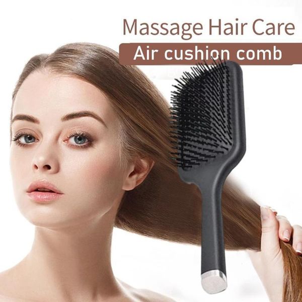 

hair brushes women professional black air cushion combs massage high styling loss tool quality reduce unti anti-static r3e6, Silver