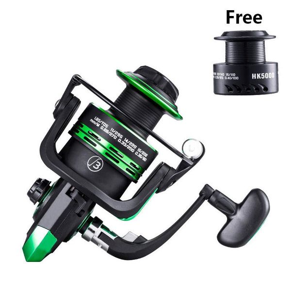 

1000-7000 series metal spool spinning reel 5:2:1 high speed saltwater carp fishing wheel accessories spare line cup baitcasting reels