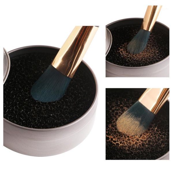 

makeup brush cleaner sponge remover color off make up brushes clean dry box eye shadow washing tool cosmetic kits1