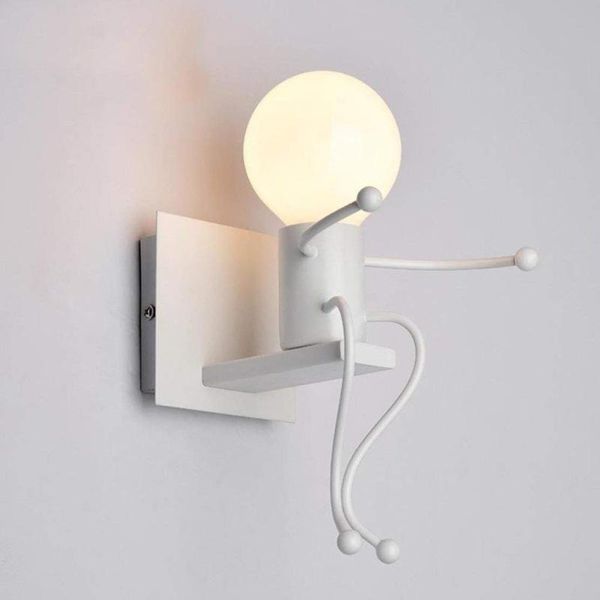 

wall lamp creative modern led mounted iron sconce light for bedroom corridor lampara pared e27