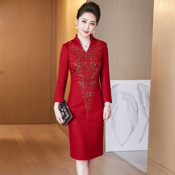 

luxury party evening dress 2021 's toast high-end -in-law, White;pink