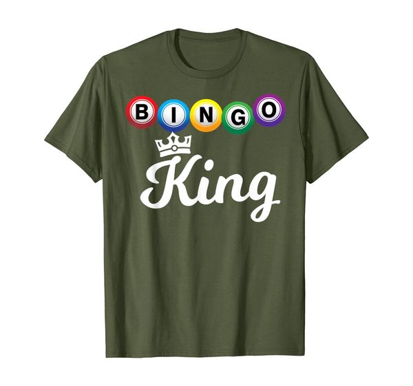 

bingo shirt bingo king - bingo player gift t-shirt, White;black
